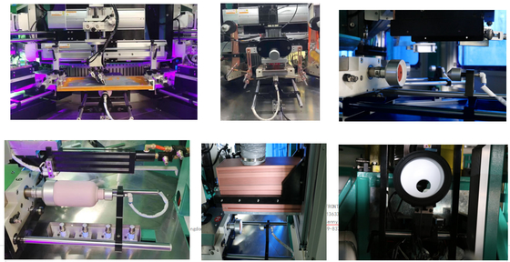 360 derajat Flat Bottle Screen Printer LED UV Curing Screen Printing Machine