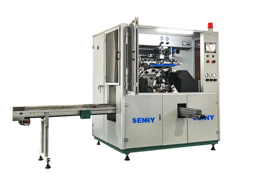 Mesin Pencetak Border Caps Kosmetik Satu Warna Servo Silk Printing Machine Supplier