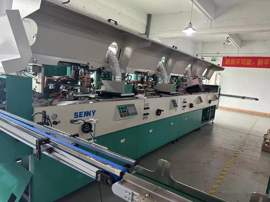 Pencetak layar botol modular sepenuhnya otomatis untuk kontainer bulat