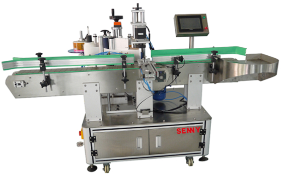 Advanced Automatic Labeling Machine For Cylindrical Items In Food Cosmetics Medicine Industry