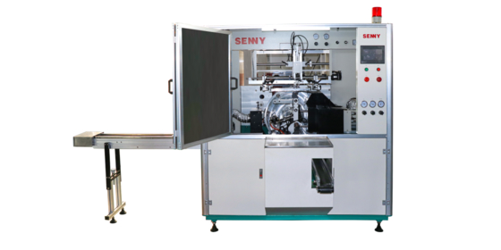 Mesin Sablon Layar Otomatis Penuh 8 Stasiun Kerja 1 Warna Untuk Spuit/Pensil Alis