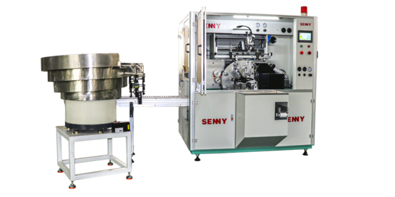 Mesin Sablon Layar Otomatis Penuh 8 Stasiun Kerja 1 Warna Untuk Spuit/Pensil Alis