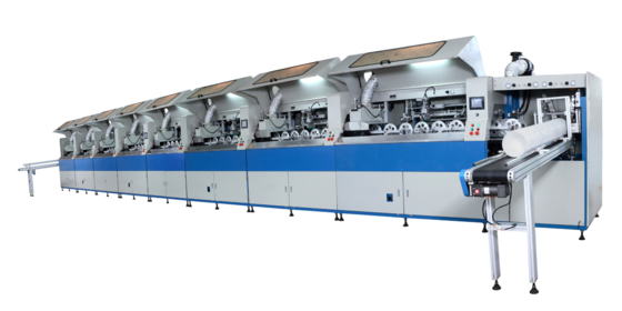 2000pcs/Hr Multicolor Screen Printing Machine Untuk Cylindrical Bucket Max Container Diameter 220mm