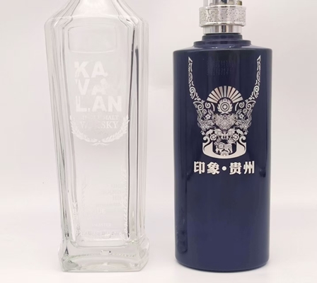 Mesin Sablon Layar Otomatis Penuh 2400pcs/Jam Untuk Wadah Botol Kaca Tinggi 50-350mm