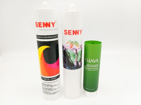 2-warna 80 pcs/min Soft Tube CNC Mesin Pencetakan UV Otomatis