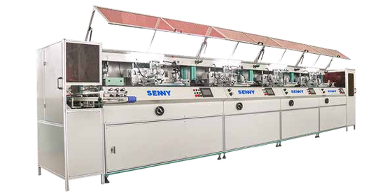 1-12 Warna Disesuaikan Pencetak Layar Botol Modular Otomatis Penuh Dengan Penyembuhan IR