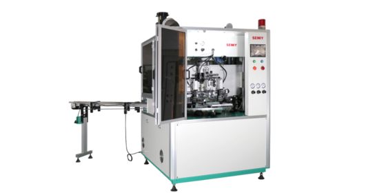 Automatic Flat Screen Printing Machine For CD And Caps 2-Color Printer 3000pcs/Hr Customized Solutions