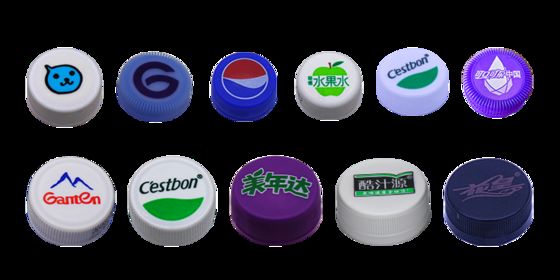 1-4 Color  Bottle Cap Printing Machine LED-UV Curing Up To 3200pcs/Min