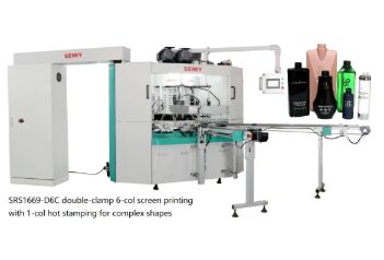 6 Stasiun 25 pcs/Menit Mesin Sablon Multiwarna ISO Untuk Topi