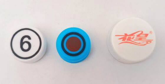 Mesin Cetak Pad 2 Warna Otomatis untuk Tutup Botol Plastik Diameter 28-38mm