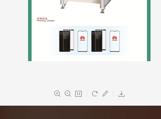 SGS 1000pcs/jam Mesin Pencetakan Pad Pneumatik Untuk Tablet Kaca 3D