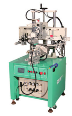 600pcs/Hr Semi Auto Screen Printing Machine Untuk Botol Bentuk melengkung