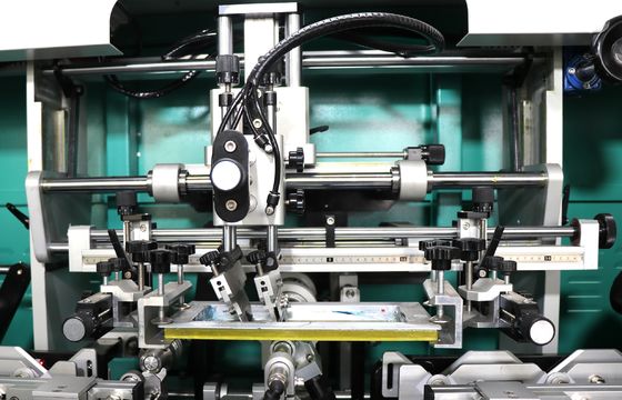 4 Warna Peralatan Sablon Otomatis, SGS 50pcs/Minute Rotary Screen Printer