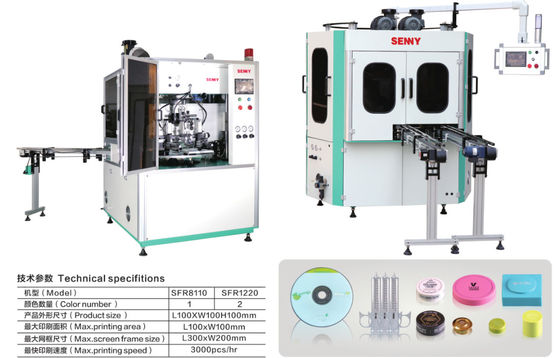 Mesin Cetak Digital Multi Warna 2 Stasiun, Printer Layar Datar CE 3000pcs / Jam/
