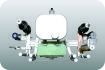 380V 4200pcs/Hr 2 Color Tube Screen Printing Machine Untuk Logam