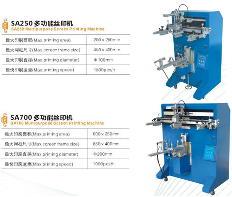 Mesin Pencetak Layar Multi Warna, Printer Layar Semi Otomatis 50W
