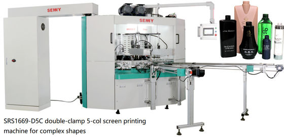 1800pcs/Hr 6bar Multicolor Screen Printing Machine Untuk Botol Bulat