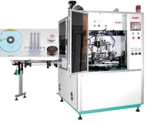 Satu Warna 3000 pcs/Hr Flat Screen Printing Machine Sertifikasi SGS