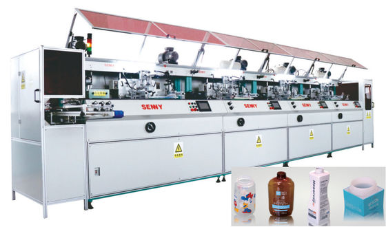 300*250mm 100pcs/Min Sepenuhnya Otomatis Mesin Sablon Sutra Multicolor
