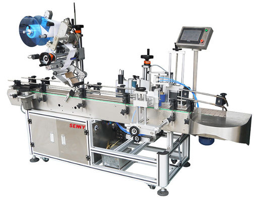 0.6mpa 1.5KW Mesin Pelabelan Stiker Otomatis Untuk Botol Bulat