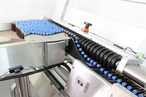 Industri Farmasi Mesin Pelabelan Pencetakan Waktu Nyata 600pcs / mnt
