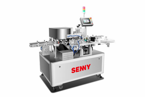 2Kw 220VAC PLC dikendalikan mesin label lipstik dengan 60-90 Piece/Min