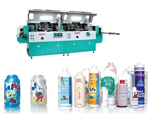 Plastik Kaca Logam Berlaku Mesin Sablon Sepenuhnya Otomatis 85pcs / mnt