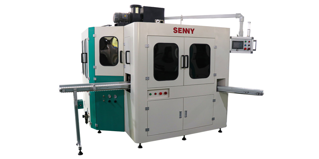 Mesin Pencetakan Layar Rotary CNC Hot Stamping 80 pcs / jam Kecepatan Pencetakan Cepat Untuk Tabung Lembut