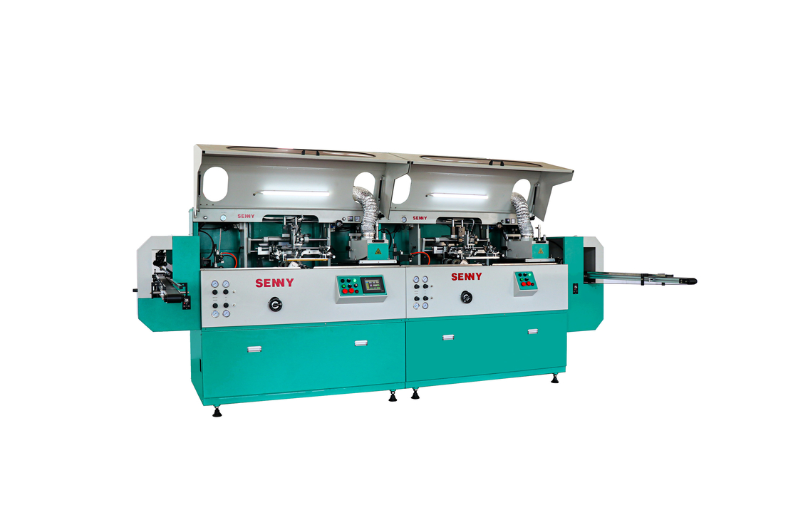 Plastik Minuman Olahraga Botol Screen Printer 2 Warna Linear Silk Screen Printing Machine