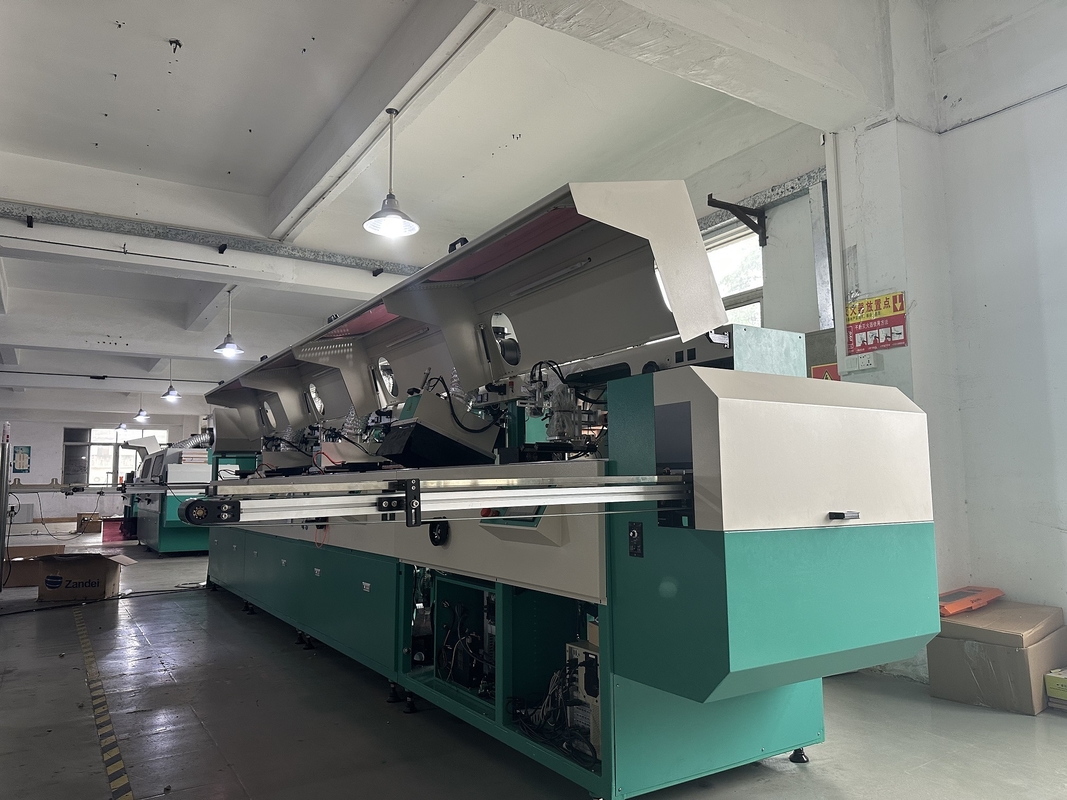 85pcs/Min Botol Kaca Multicolor Auto Screen Printer Linear Type Peralatan Logam
