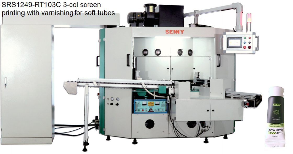 Mesin Sablon Tabung Otomatis 4 Stasiun 50pcs/Min 6bar