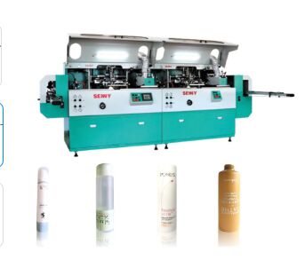 12 Warna 5000 pcs/Hr Mesin Pencetakan Screen Tube 250x200mm Untuk Kontainer