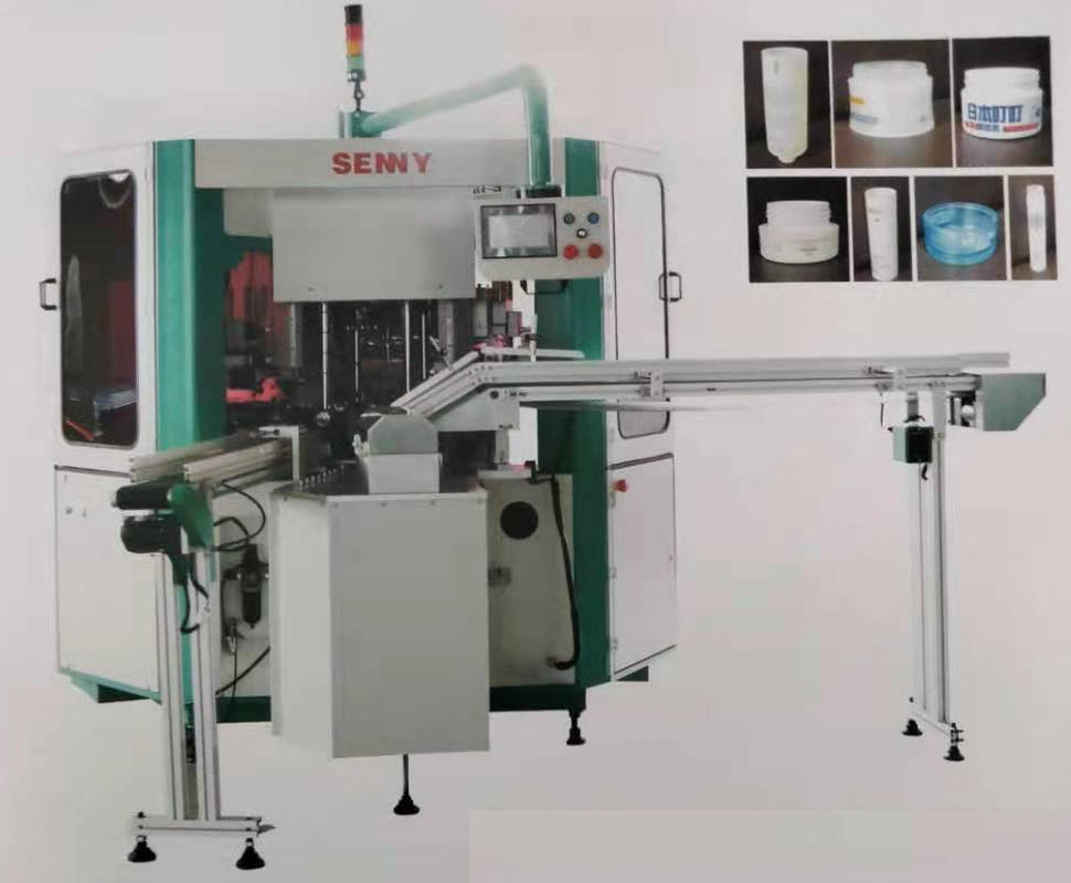 3600pcs/Hr Mesin Pencetakan Layar Tiga Warna 250x150mm Untuk Kontainer Kosmetik