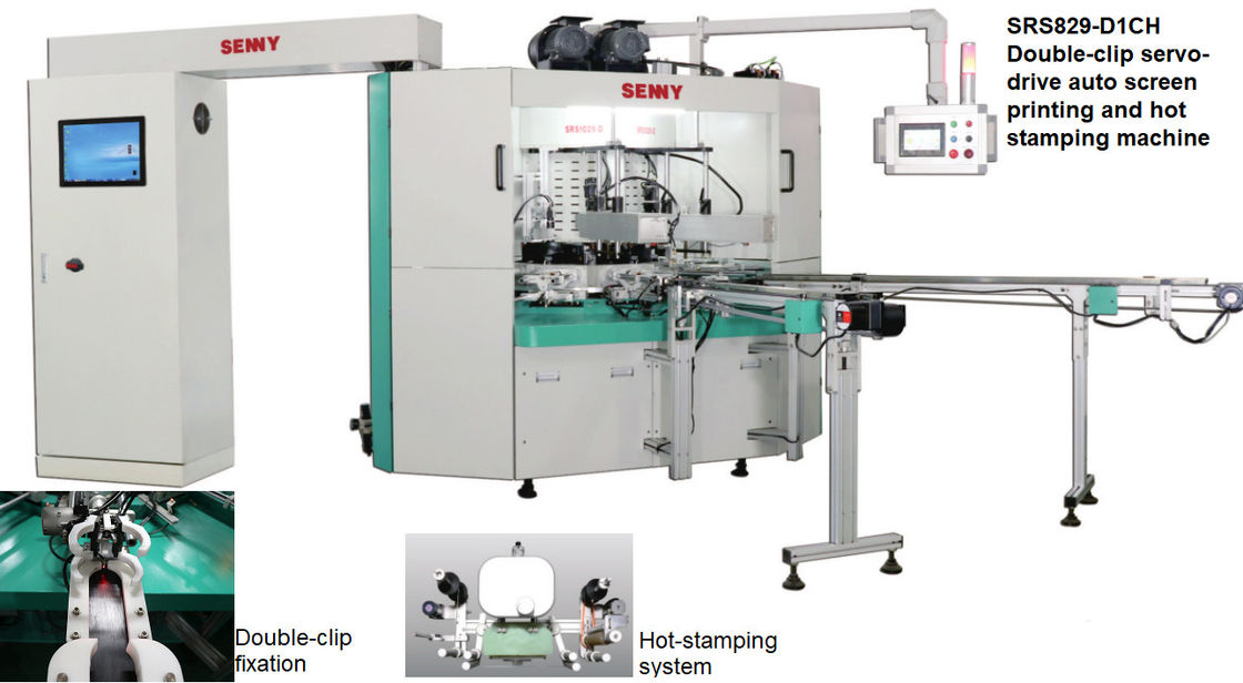 380V 1 Mesin Sablon Warna, Mesin Sablon 60Hz 2 Stasiun