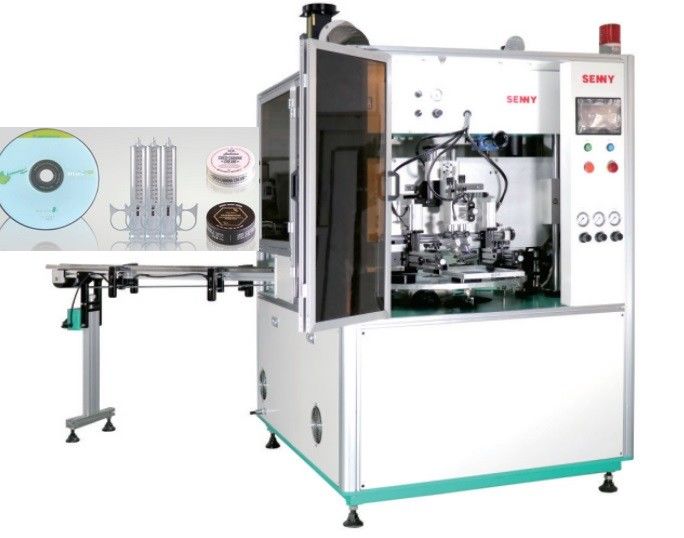 Satu Warna 3000 pcs/Hr Flat Screen Printing Machine Sertifikasi SGS