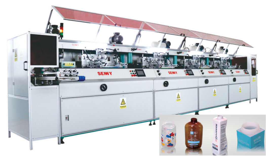 300*250mm 100pcs/Min Sepenuhnya Otomatis Mesin Sablon Sutra Multicolor
