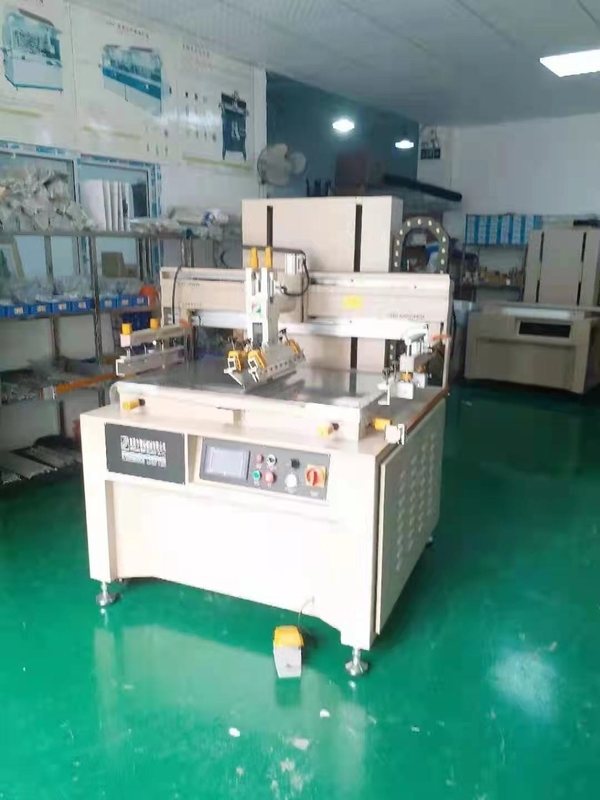 Plat Aluminium Flat Screen Printing Machine Untuk Area Pencetakan Maks 600mm X 900mm