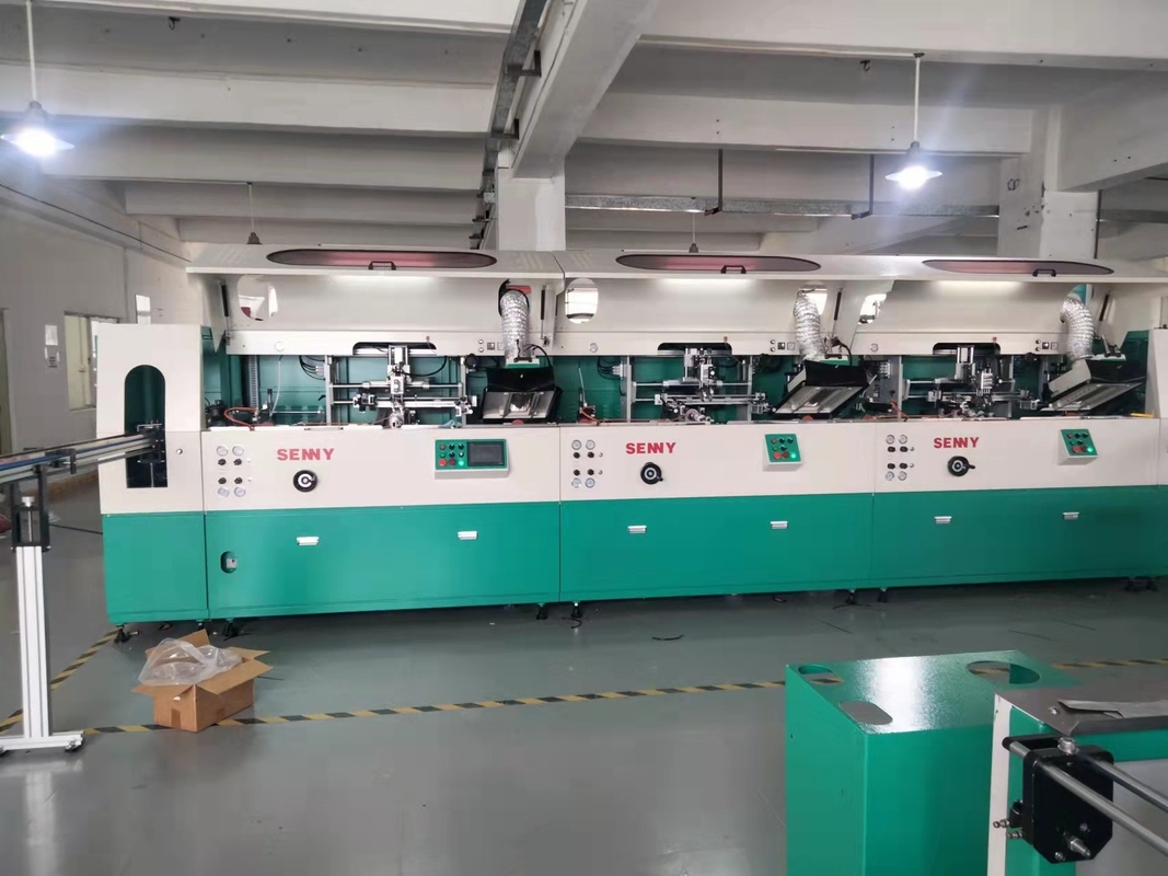 Multi Format Shapes Container UV Screen Printing Machine Sepenuhnya Otomatis Untuk Botol